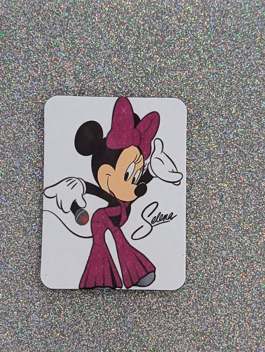 Minnie Selena Sparkle Fridge Magnet