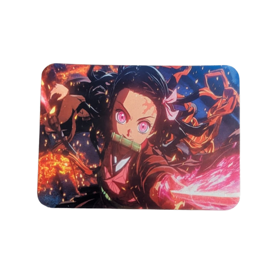 Anime Pink Flame Fridge Magnet