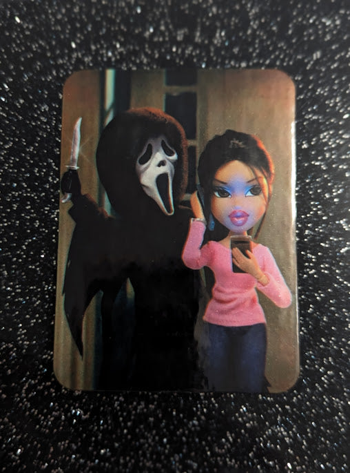 Brat Scream Crossover Fridge Magnet