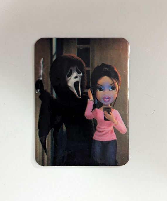 Brat Scream Crossover Fridge Magnet