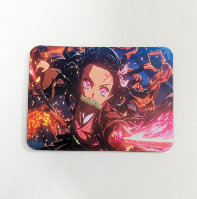 Anime Pink Flame Fridge Magnet