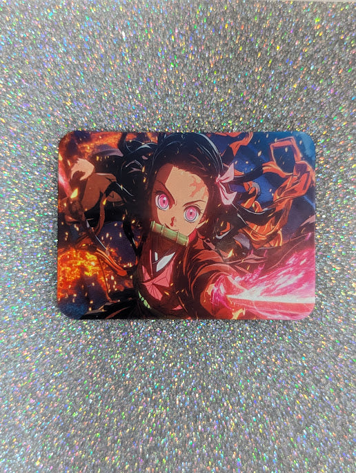 Anime Pink Flame Fridge Magnet