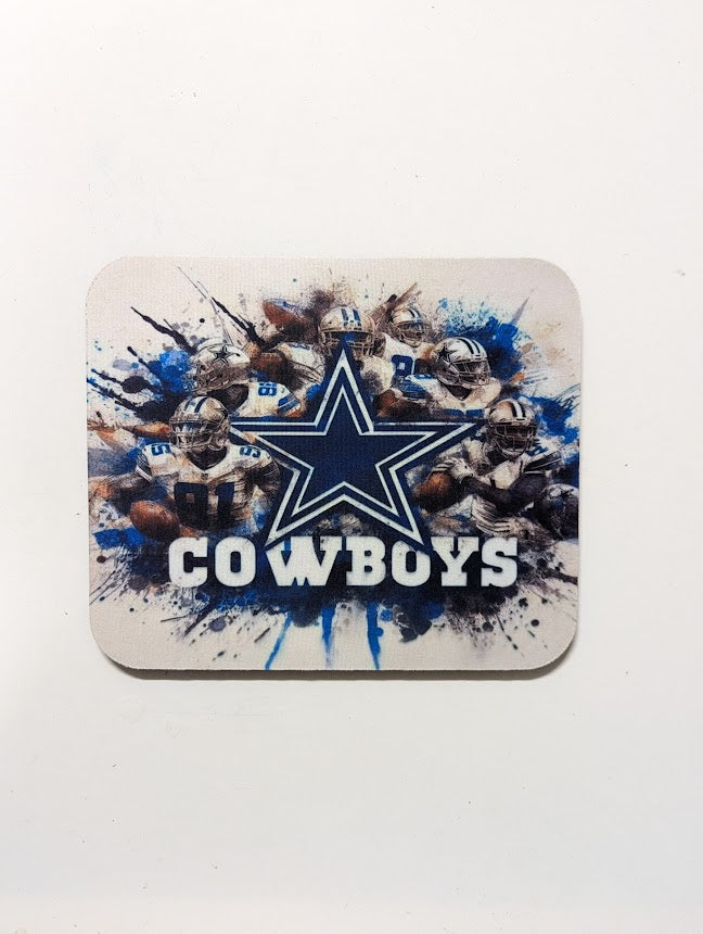 Cowboy Football Paint Splatter Mousepad